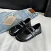 Fashion Comemore 2025 New Retro Mary Jane Flat Shoes for Women Round Toe Double Buckle Strap Flats Casual Solild Soft Leather Loafers