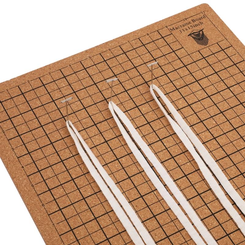 Portable Weaving Aid Board for Tassels Knotting Handcraft Silicone Materials Safe Designs