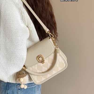 High-End Süße Zeit Kleine Quadratische Tasche Temperament Frisch Ins Stil Ein-Schulter Umhängetasche für Damen