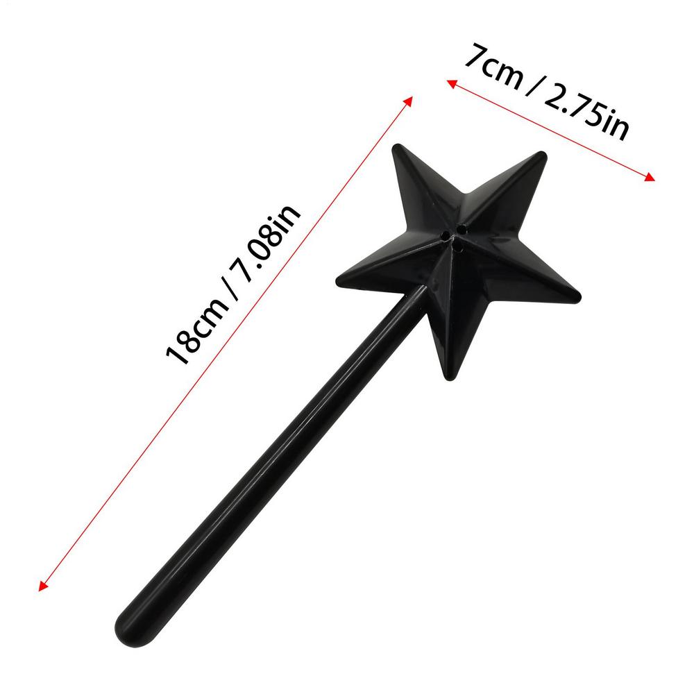 Creative Plastics Salt Shakers Star Long Hand Condiment Jar Utensils Pepper Shaker Wand Refillable Star Wand BBQ Supplies
