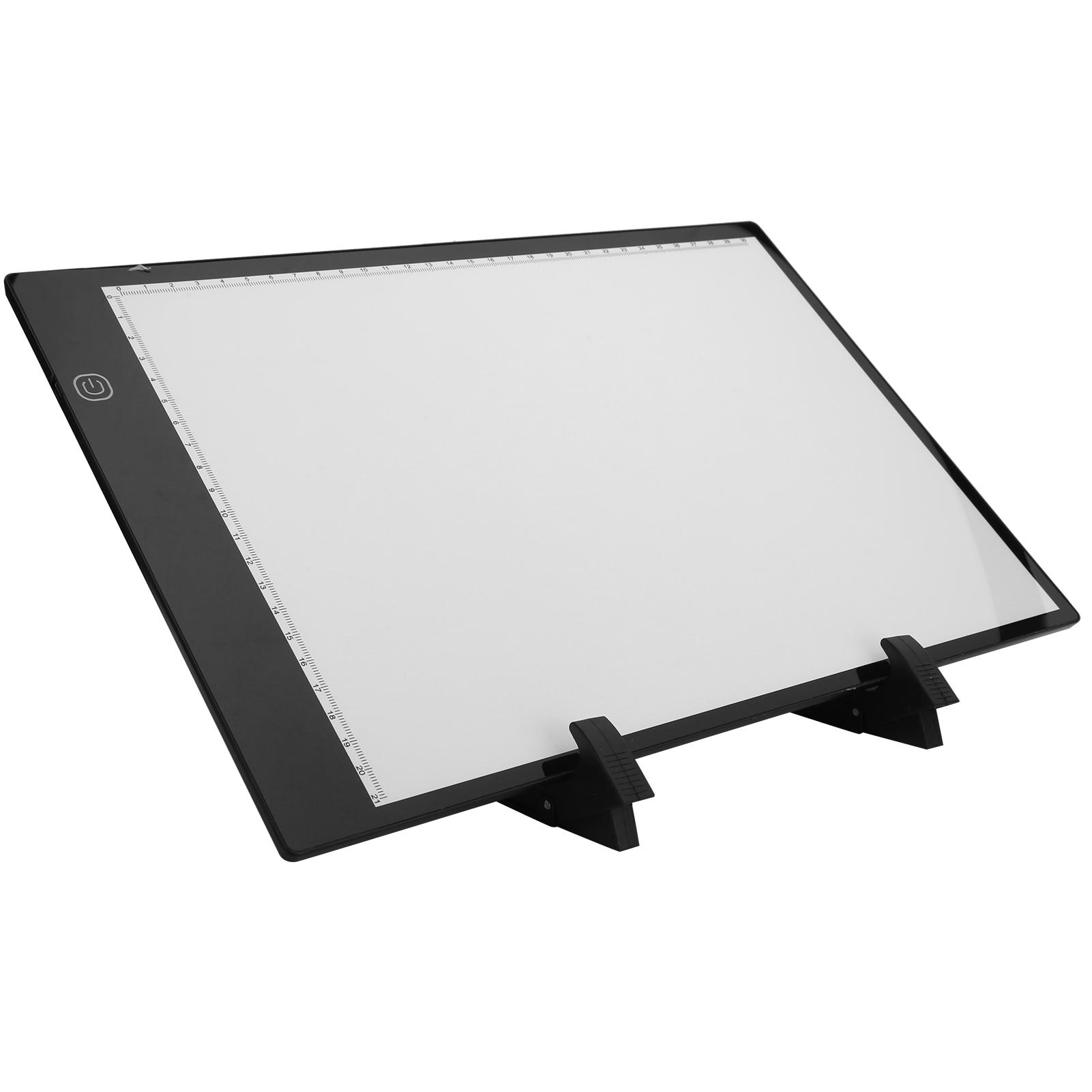 

Доска для рисования со светодиодной подсветкой формата А4, с регулируемой яркостью, с зажимами для кронштейна, набором карандашей