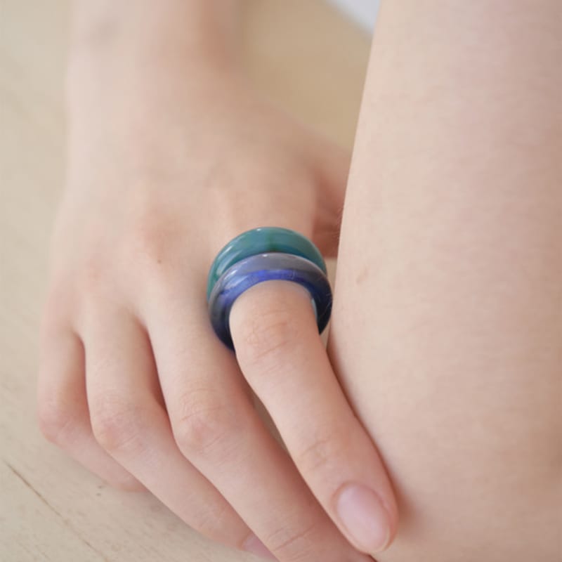 APIOH NEW UGLY GLASS RING