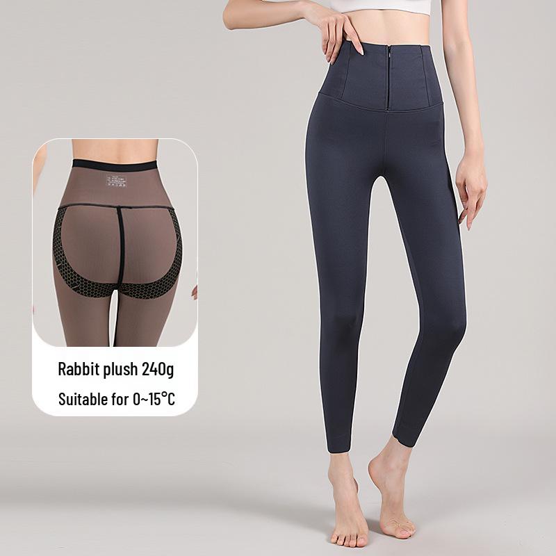 

Women s High Waist Velvet-Lined Tummy Control Pants XL