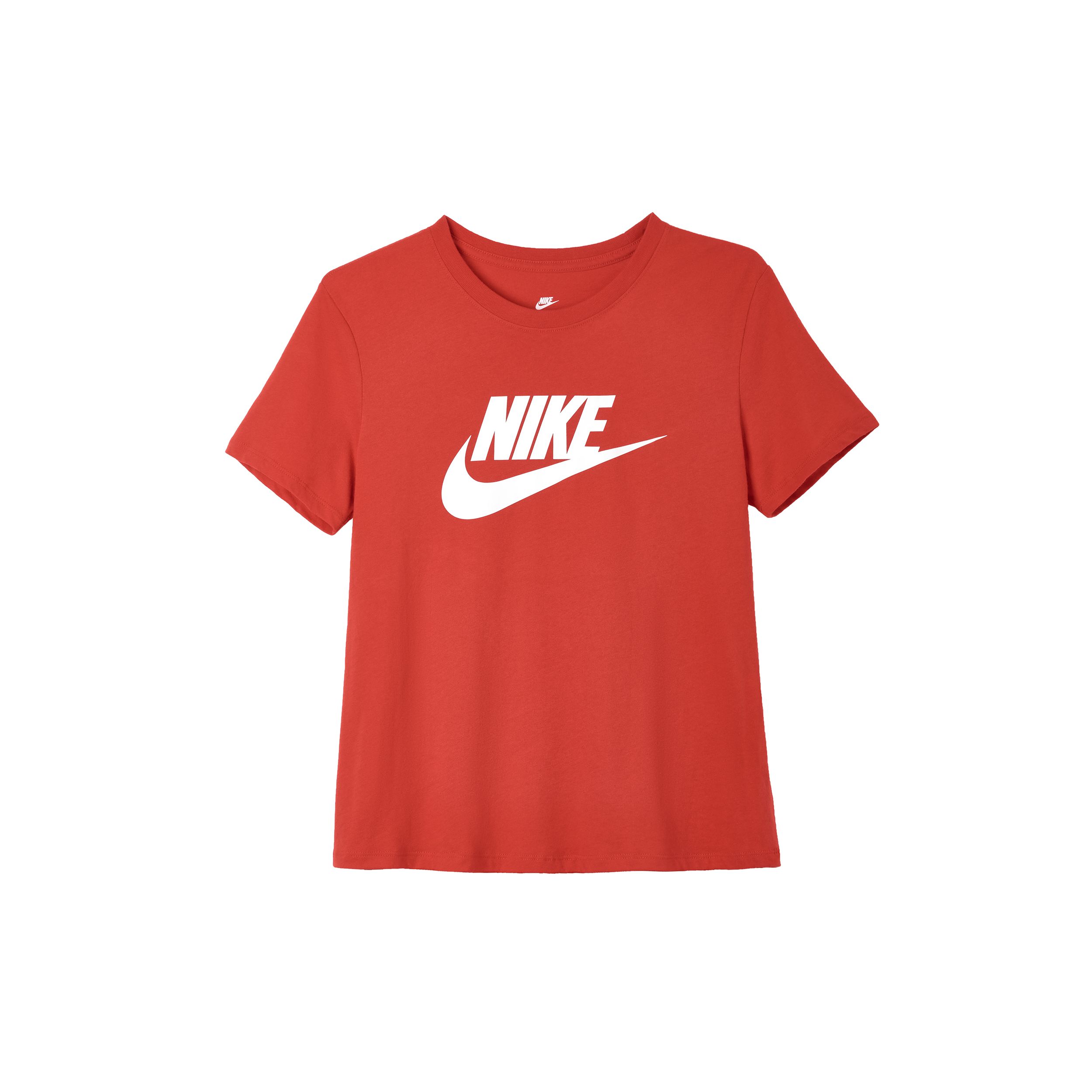 

Nike Sportswear Essentials Series Чистая Удобная Приятная к коже Футболка с коротким рукавом и надписью Женские топы Красный DX7907-657 S