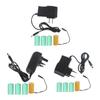 Universal AC100-240V To 6V1A LR20 D Dummy Battery Power Cable Battery Eliminators Line Replaces 4pc 1.5V for Desk Lamp