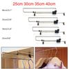 Iron and Plastic Pull Out Hanger Rail Extending Rack for Wardrobes and Cabinets