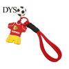 National Team Keychain Pendant, Thick Braided Rope Mini Football Soft Rubber Jersey Charm Key Holder, Argentina Brazil Germany Colors Fan Gift