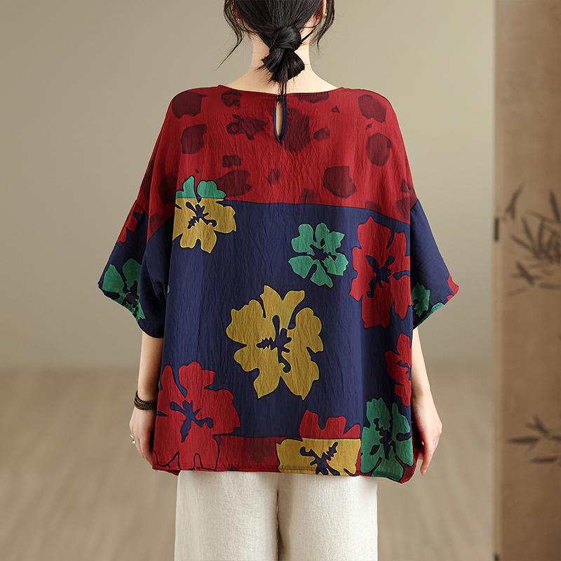 DIMANAF 2026 Women Plus Size New T-Shirt Print Loose Casual O-Neck Lady Tops Tees Shirts Oversize Summer
