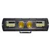 18W Off Road LED Light Bar For Truck White Yellow Dual Color Flashing Work Lamp