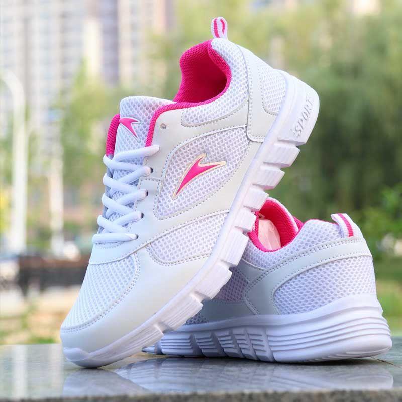 Spring and Summer Men's and Women's Shoes, Breathable Sports Shoes, Flat Running Casual Shoes, Light Walking Shoes