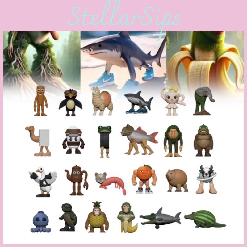 Italian Al Brainrot Character Pvc Figurine Action Figure Model Decoration Toy