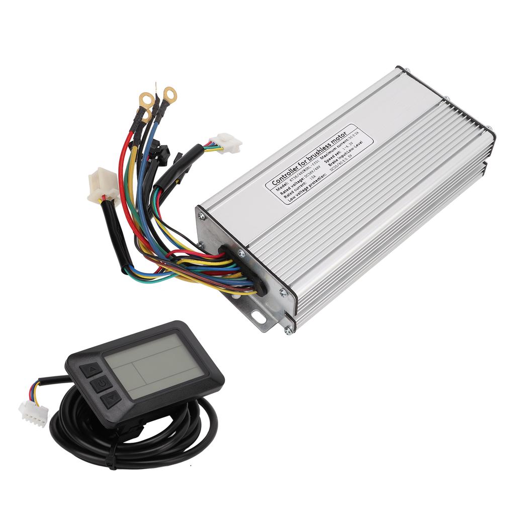 Electric Bike Conversion Kit 30A Controller LCD7U Display Panel Set Common Connecter for 36V 48V 1000W DC Motor