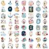 10/30/60pcs  Mix Cartoon Princess Sticker Cute Belle Snow White Graffiti Decal DIY Laptop Journal Kawaii Aesthetic Sticker