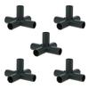 5Pcs Plastic 16mm 3/4/5 Ways Hose Connector DIY Assemble Rack Tube Joint Adaptor