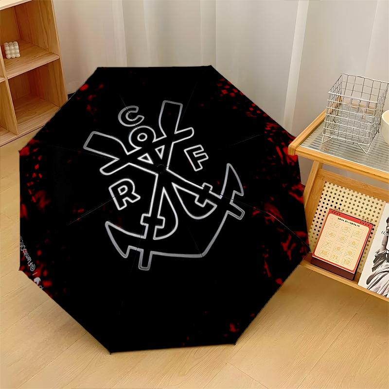 Flamengo Fashionable Automatic Opening/Closing Folding Umbrella. Portable and Foldable, Ideal for Gift, Travel, and Daily Use