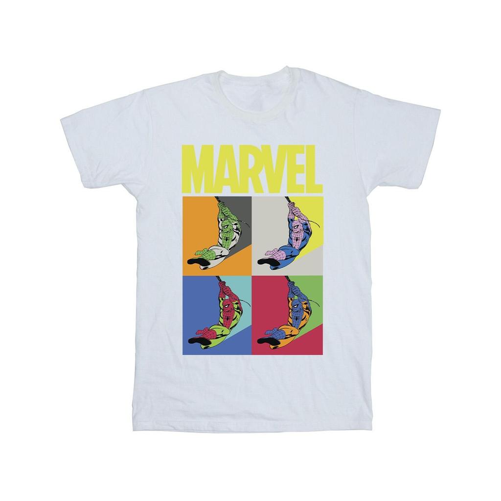 Marvel Mens Spider-Man Pop Art T-Shirt