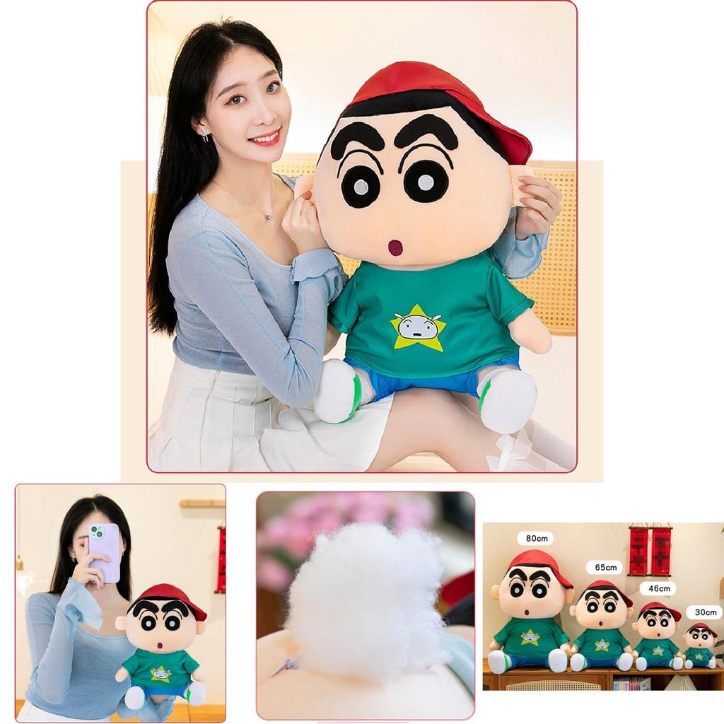 Adorable Crayon Shin Chan Plush Toy In Hoodie Design Soft And Cuddly Doll For Kids