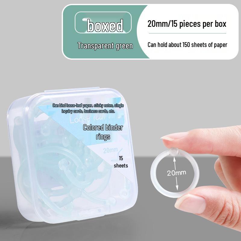 Plastic Openable Loose-Leaf Binder Ring Clip