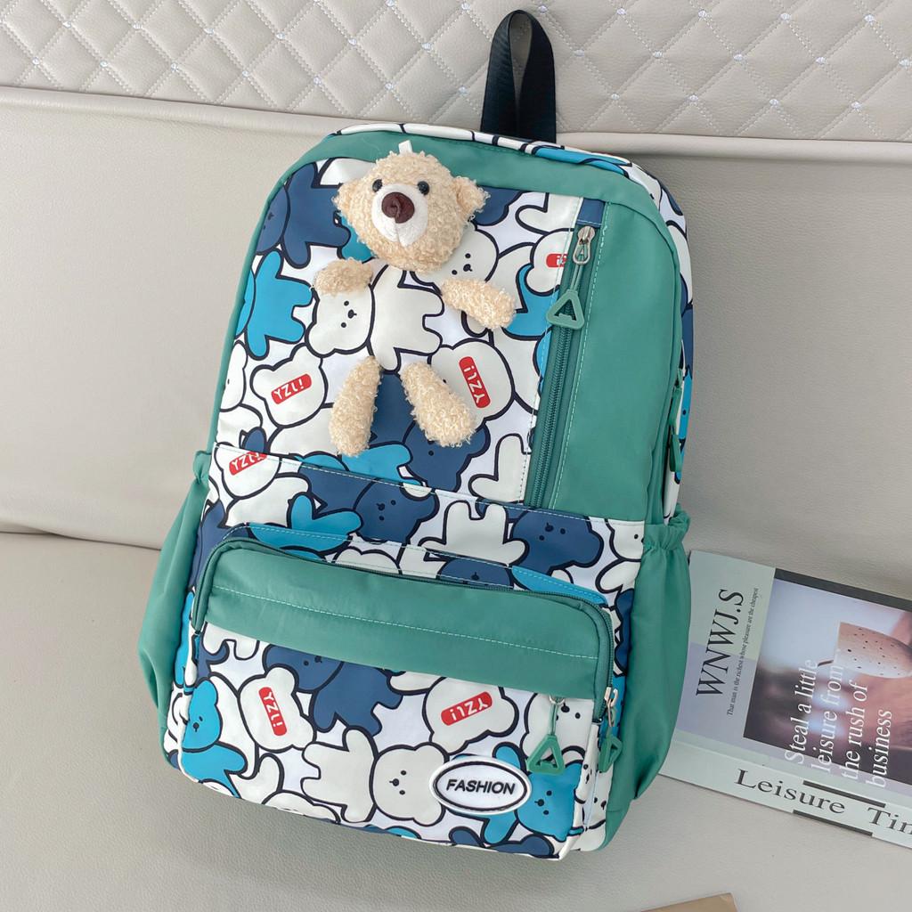 Stylish Unisex Nylon Backpack With Animal Pattern Ideal For School And Travel Use