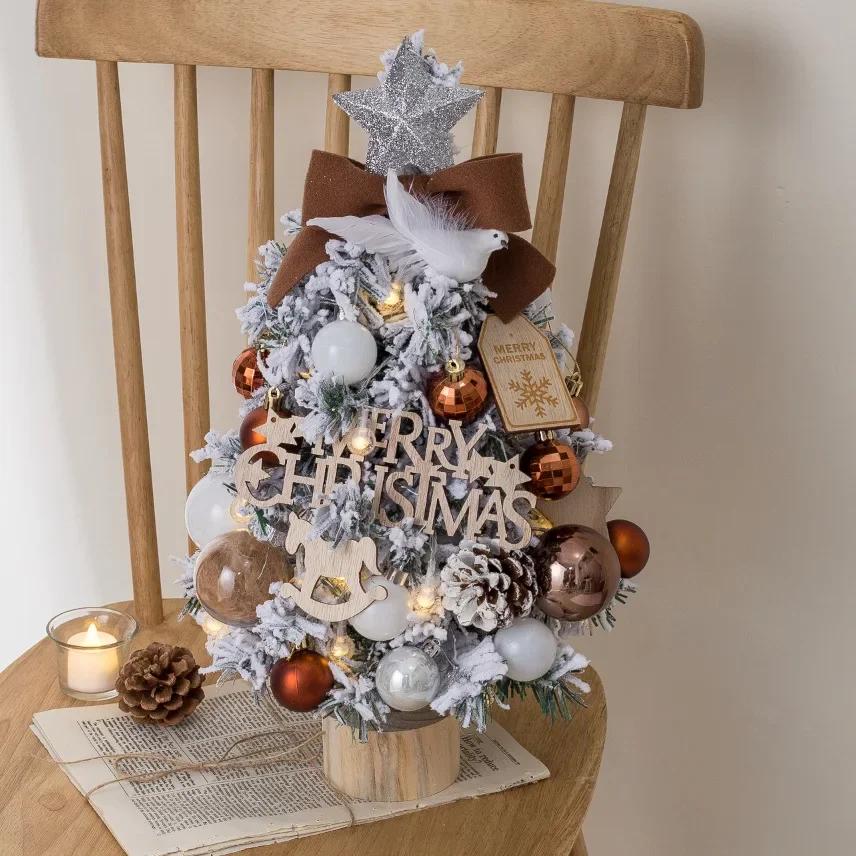Christmas Tree Christmas Tree Desktop Tree Small Package Christmas Tree Christmas Decorations Products 45CM