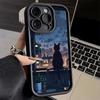 Phone Case for iPhone 17 Air 16E 15 16 Pro Max Healing Sense Cat Rain Cover 14 Plus 13 12 Mini Soft Shell Silicone Fundas