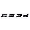 Neues Schriftart Numerisch & Buchstabe ABS Emblem für BMW 5er E39 E60 E61 F10 F11 G30 - 520d 523d 525d 530d 535d 540d Kofferraum Logo Aufkleber pu2