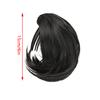 Synthetic Messy Bun Women Straight Short High Ponytail Extension Synthetic Straight Claw Clip Chignon Natural Hairpieces