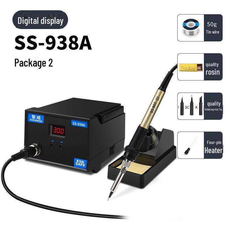 Adjustable Temperature Electric Soldering Iron Set for Electronics Repair