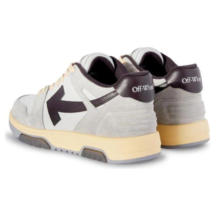Off-White Out of Office Low Light Grey Anthracite Men Sneakers OMIA189S24LEA0110511