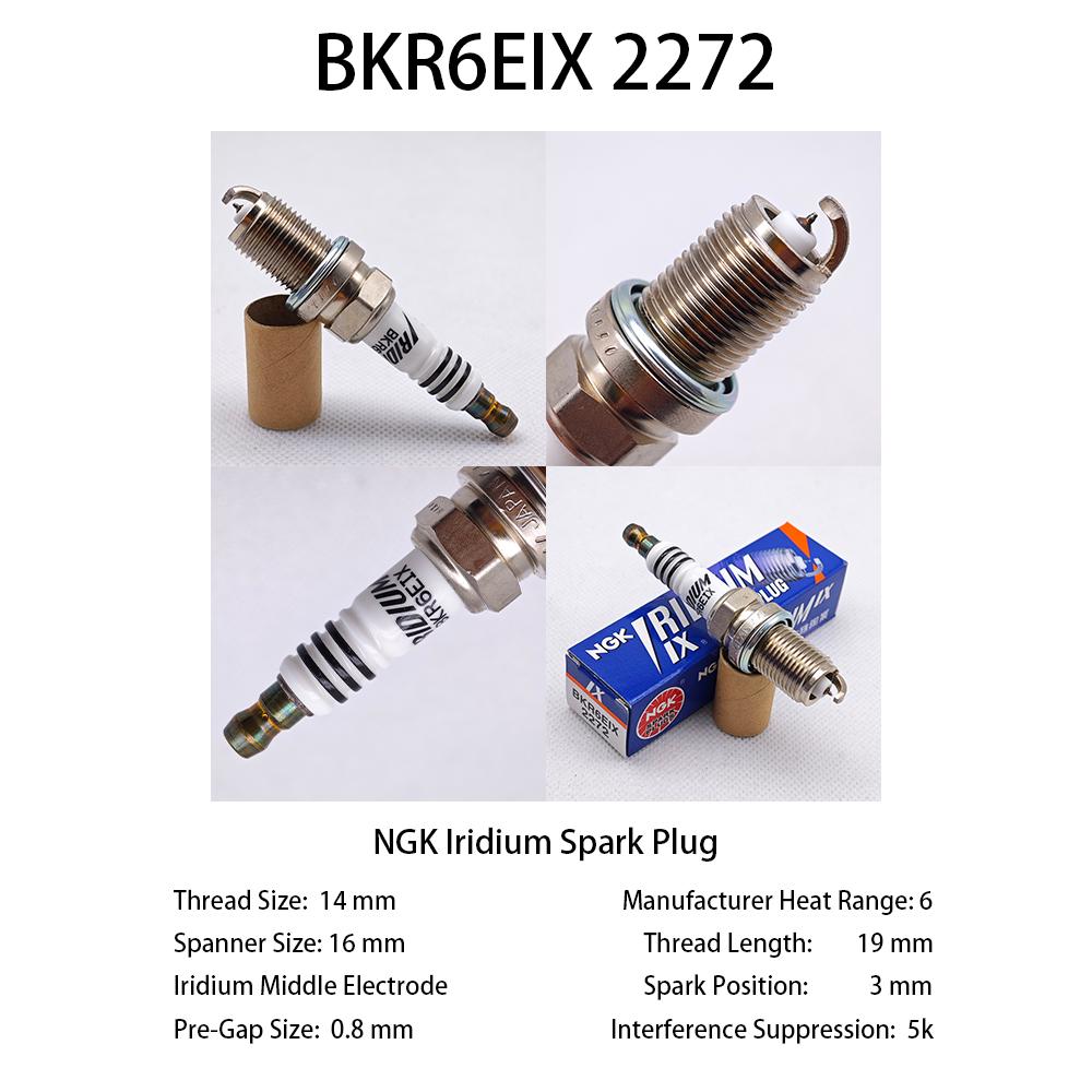 1 шт. Оригинальная иридиевая свеча зажигания BKR6EIX 1pcs BKR6EIX