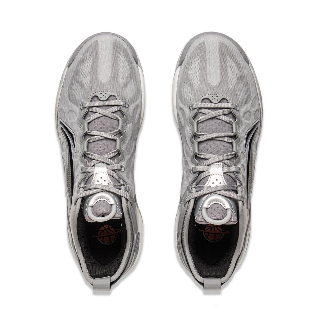 New LINING Yushuai 19V2 Basketball Shoes Men's Low top Gray ABAV049-6