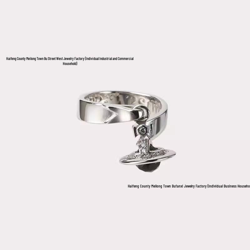Vivienne Westwood 3D Orb Saturn Open Ring for Men & Women - Unique Style, In Stock