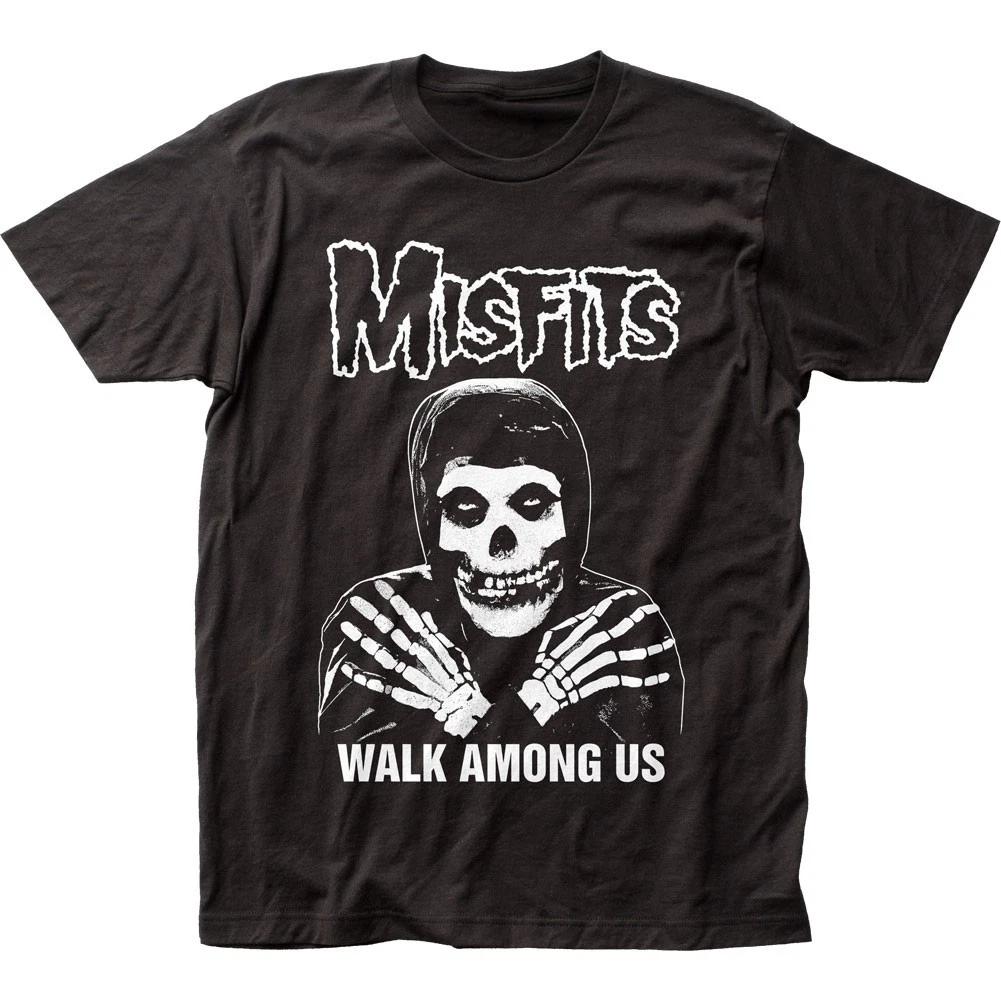 Misfits Walk Among Us Мужская футболка Музыка Классический Концерт Рок-группа Футболка Черная 3XL