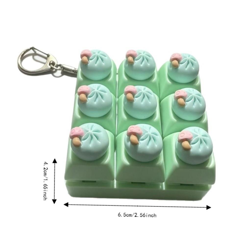9 Button Keyboard Fidget Toy Dumpling Mini Keyboard Keychain Accessories Gift