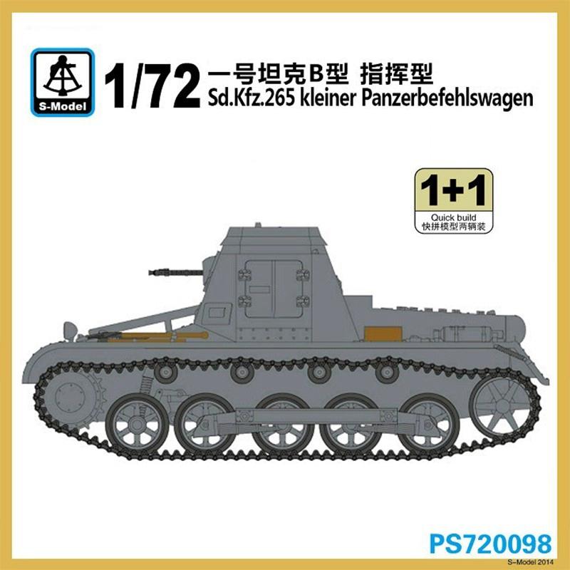 

PS720098 1/72 Немецкий танк Тип I B-командирский Пластиковая сборная модель