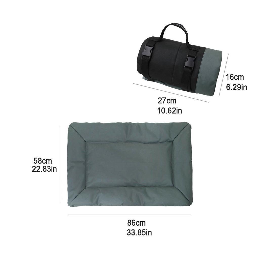Dog Beds Crate Pad Outdoor Camping Foldable Pet Sleeping Pad 600D Oxford Cloth Waterproof