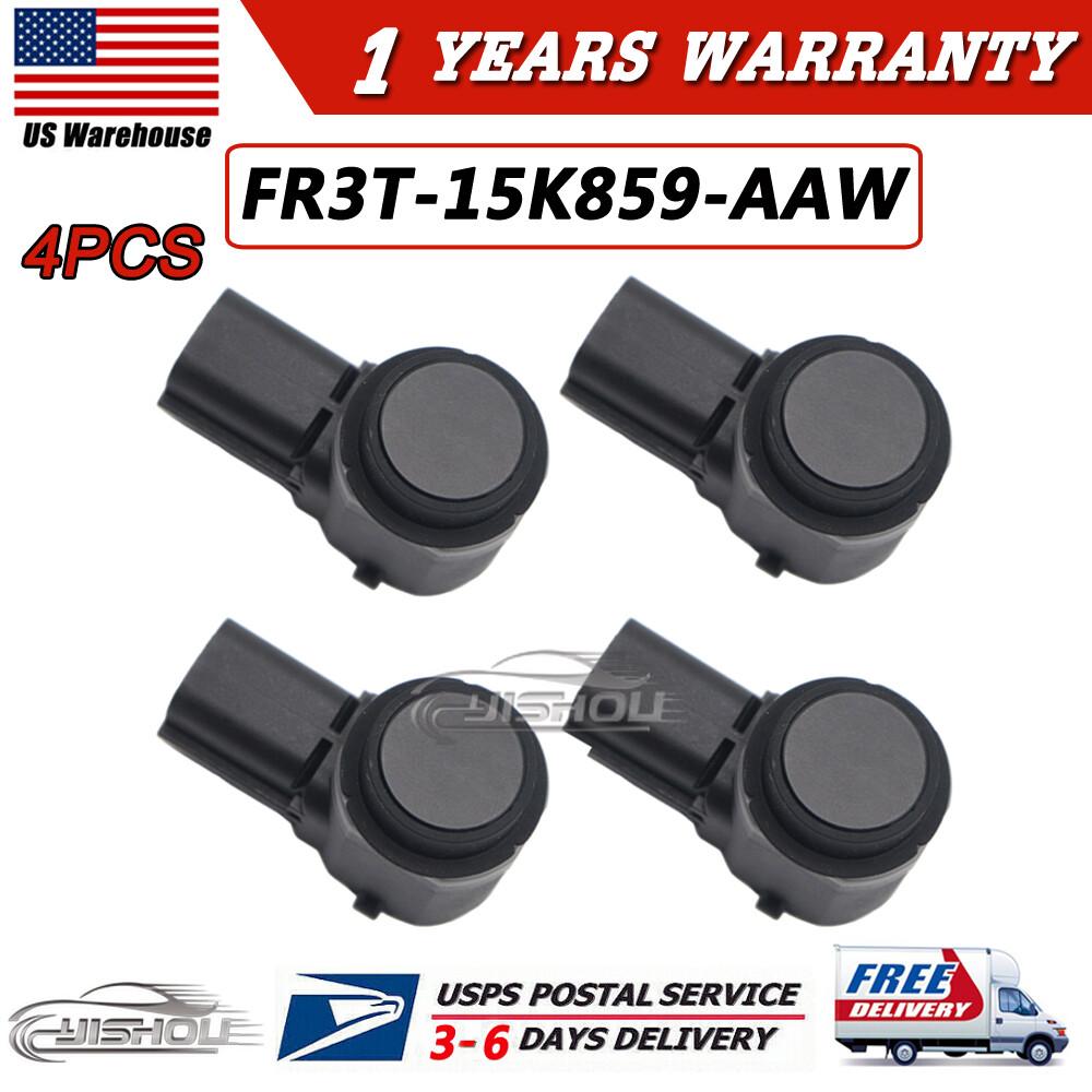 Black Set of 4pcs FR3T-15K859-AAW Parking Assist Aid Sensor For 2015- Ford