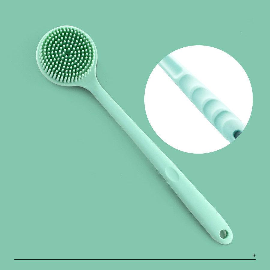 

Back Scrubber for Men and Women Silicone Bath Brush Long Handle Double Sided Extended Bathing Scrubbing Massage Brush