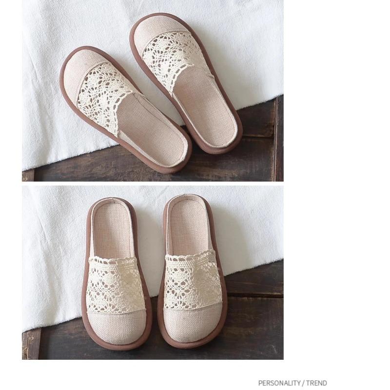 Mode 2025Damen Künstlerische Boho Spitze Mesh Sandalen - Vintage Retro Stil, Vielseitige Slingback Mules mit geschlossener Zehe und Aushöhlungen