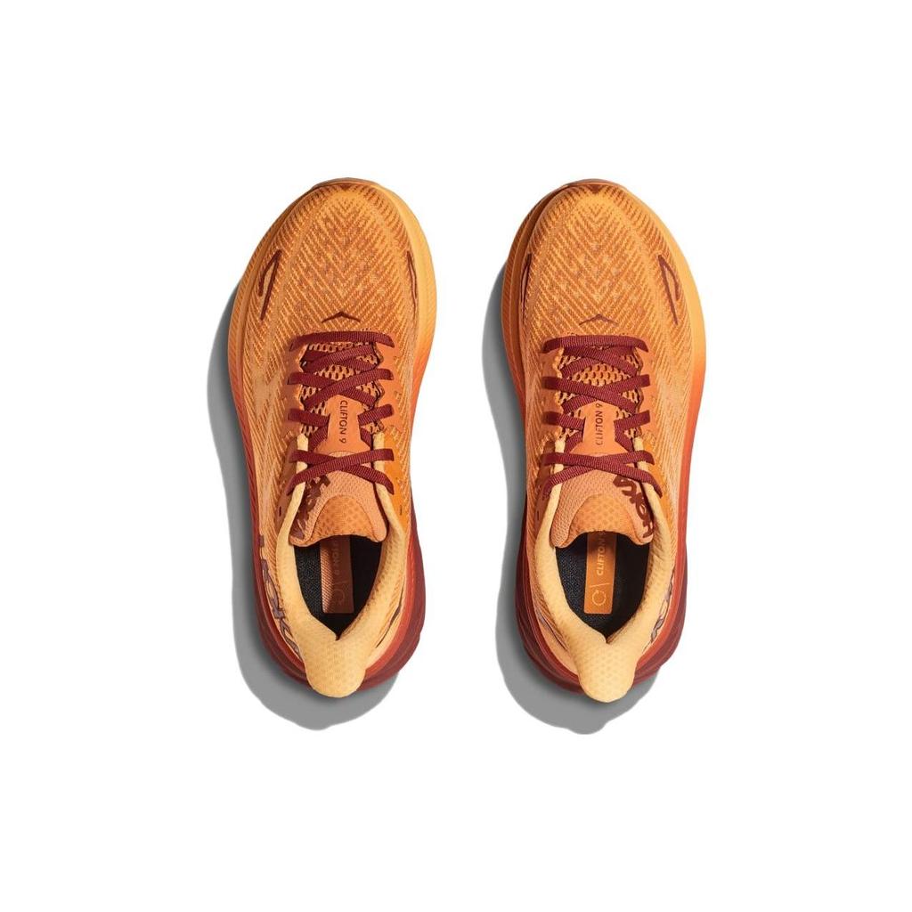 HOKA Clifton 9 Amber Haze Sherbet Men Sneakers Orange 1127895-AHSH