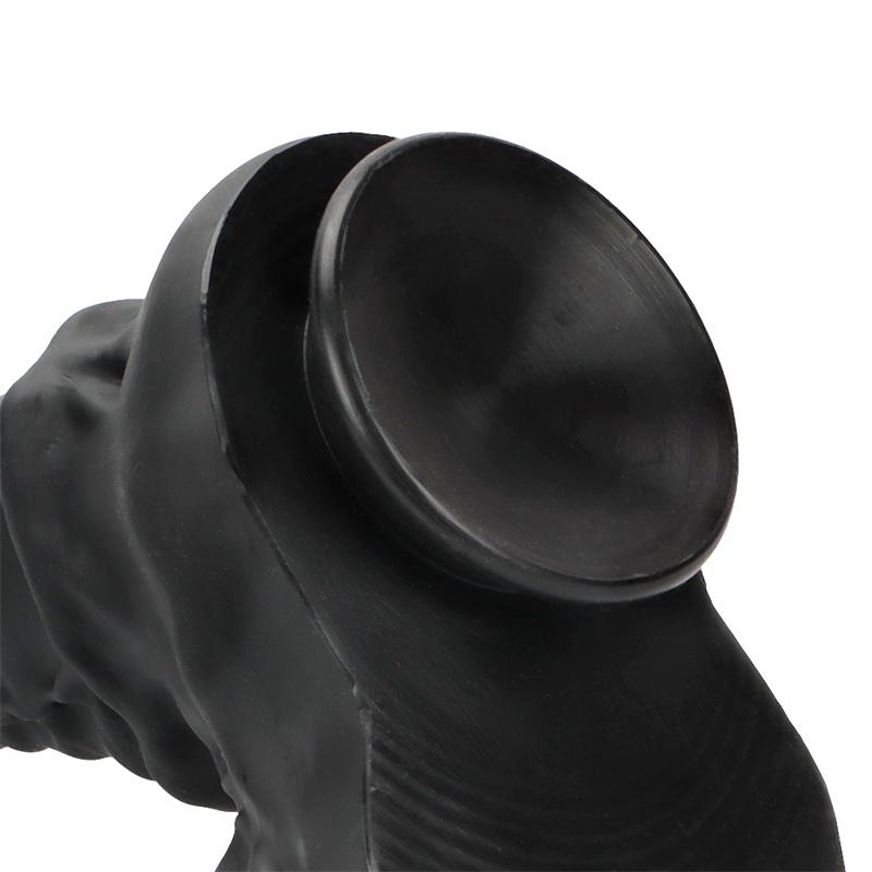 Kvinnes svarte hest Dildo Overdimensjonert bakgård Analplugg Analplugg Onanienhet Simulering Dildo Silikon Myk Anal Expander