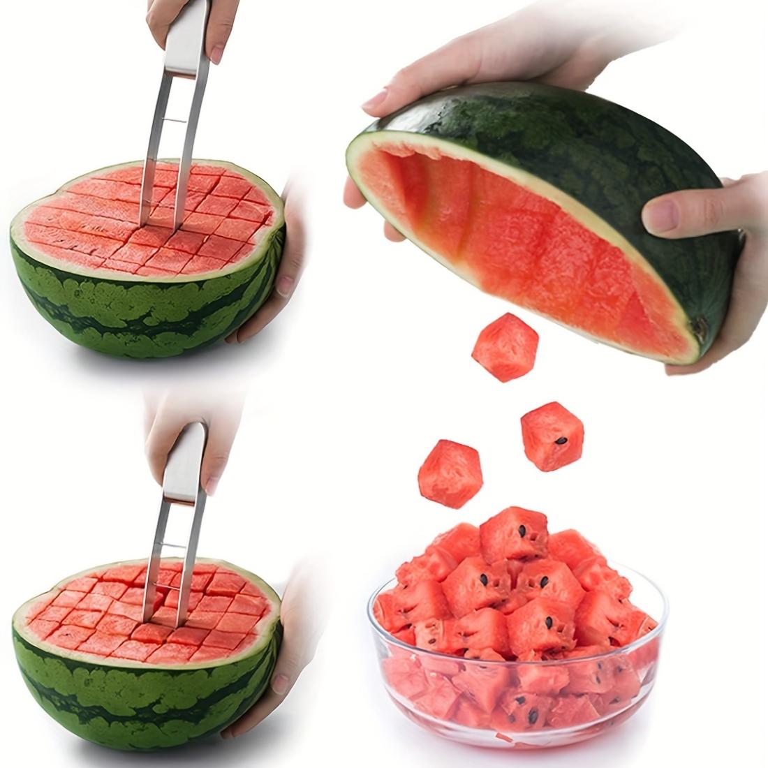 

304 Stainless Steel Watermelon Cutter Fruit Baller, Watermelon Dicing And Slicing Tool For Home Kitchen Gadget