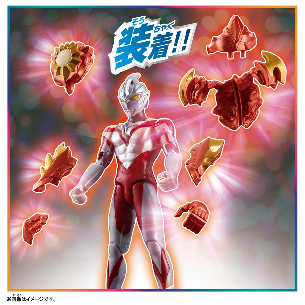 Bandai Ultraman Arc Ultra Action Figure Ultraman Arc Solis & Luna Armor Set