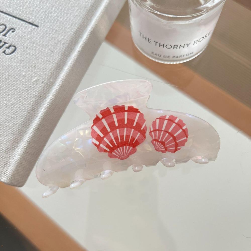 Korean Style Ocean Animal Hair Clip Sweet Geometry Shark Clip Hairpin Shell Hair Claw  Girls