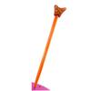 Les Trésors De Lily [A1584] - Picot chignon bois 'Papillons' orange - 21 cm- 30x25 mm