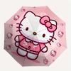 1pc Hello Kitty Pink Heart Umbrella with Plastic Handle,Suitable for All Seasons Home Travel Outdoor UmbrellaSanlio084