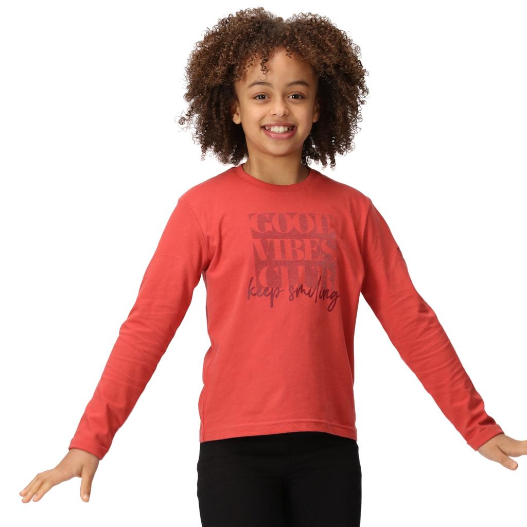 Regatta Childrens/Kids Wenbie III Good Vibes Club Long-Sleeved T-Shirt