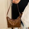Patent Leather Rivet Underarm Bag One Shoulder Crossbody Women's Bag