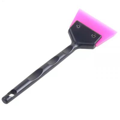 Car Wrap Squeegee Plastic Long Handle Anti-Slip Car Glass Scraper Rubber Blade Windshield Wiper Window Cleaning Car Accessories
