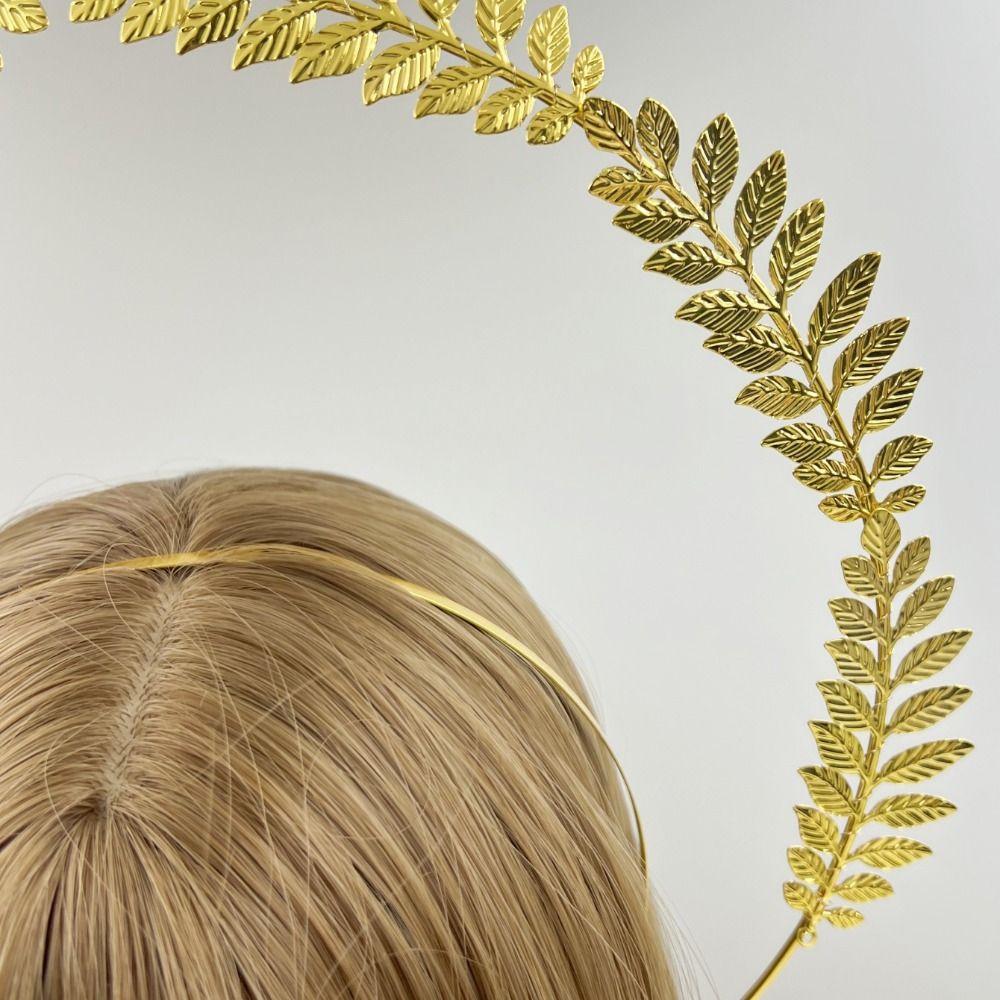Vintage Sun Goddess Crown Gold Plated Tiara Headpiece Baroque Tiara Headband Stage Performance